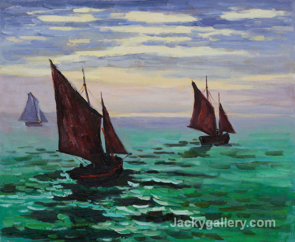 Boats Leaving the Harbormm by Claude Monet paintings reproduction
